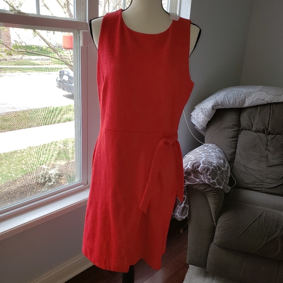 LOFT Dresses Loft Red Dress Size Poshmark